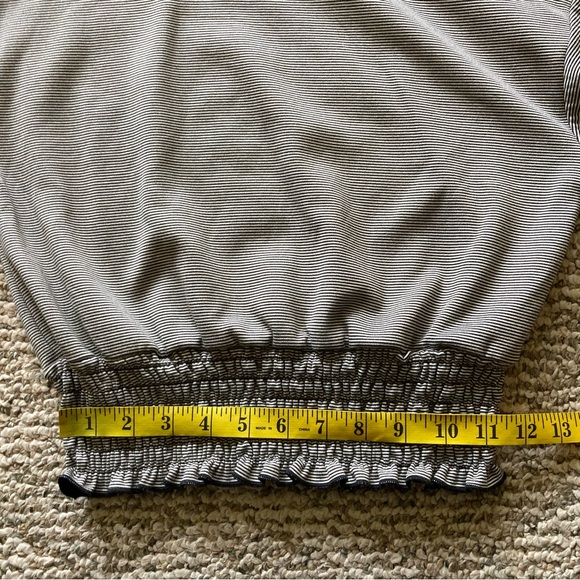 Urban Romantics Gray & Olive Striped LS Top Small - Picture 7 of 7